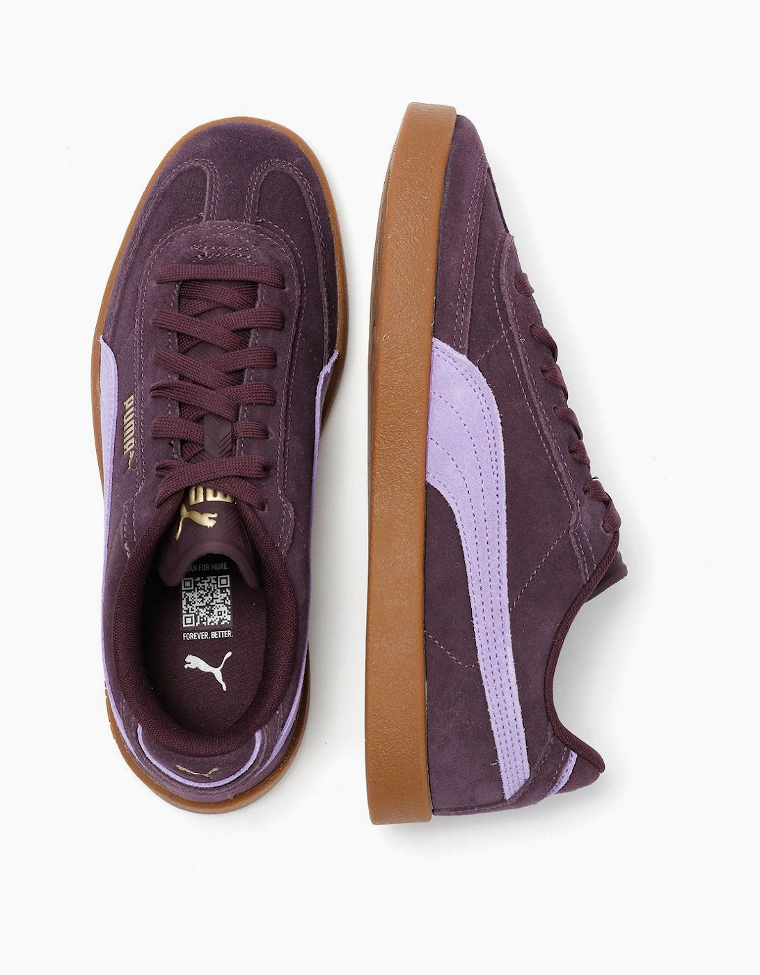 Puma Club II Era Suede Plum Trainers