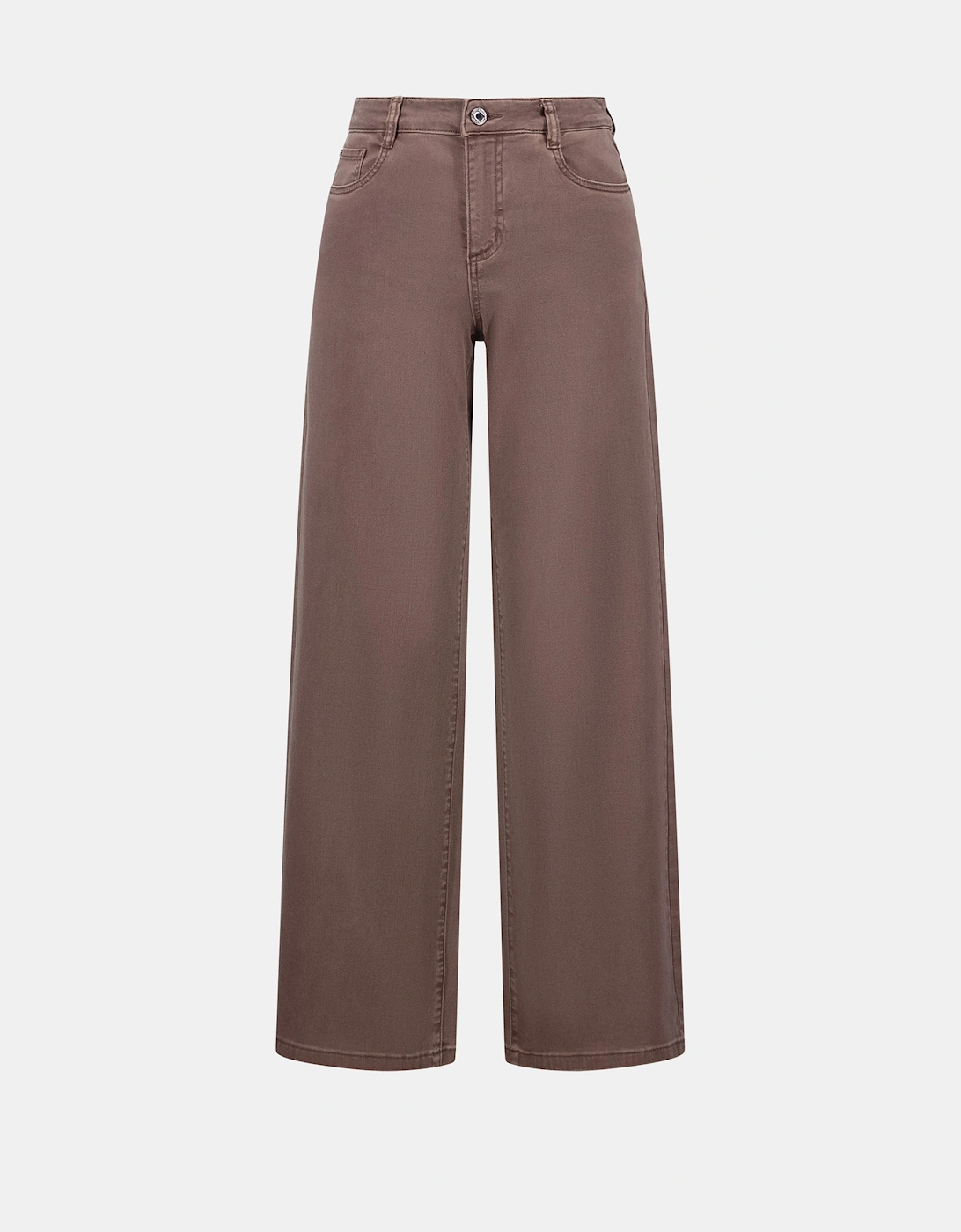 Goldie: classic wide leg feather weave jeans