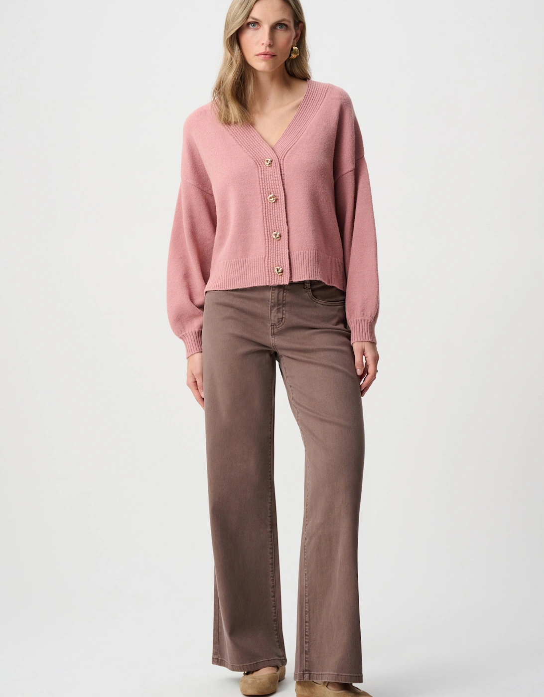 Goldie: classic wide leg feather weave jeans, 6 of 5