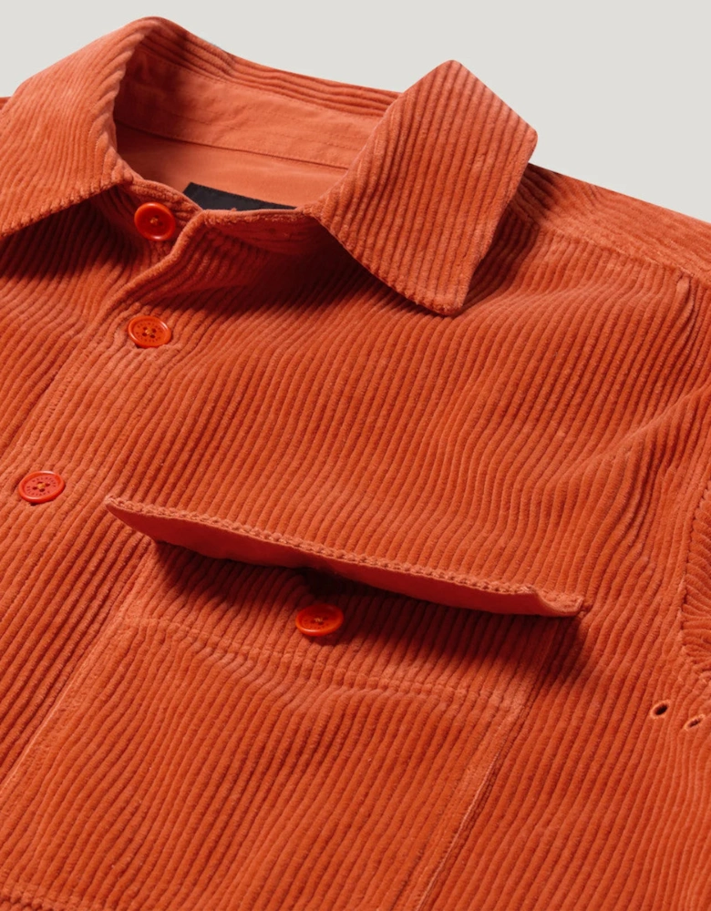 Belstaff Ravine Corduroy Shirt Burnt Orange