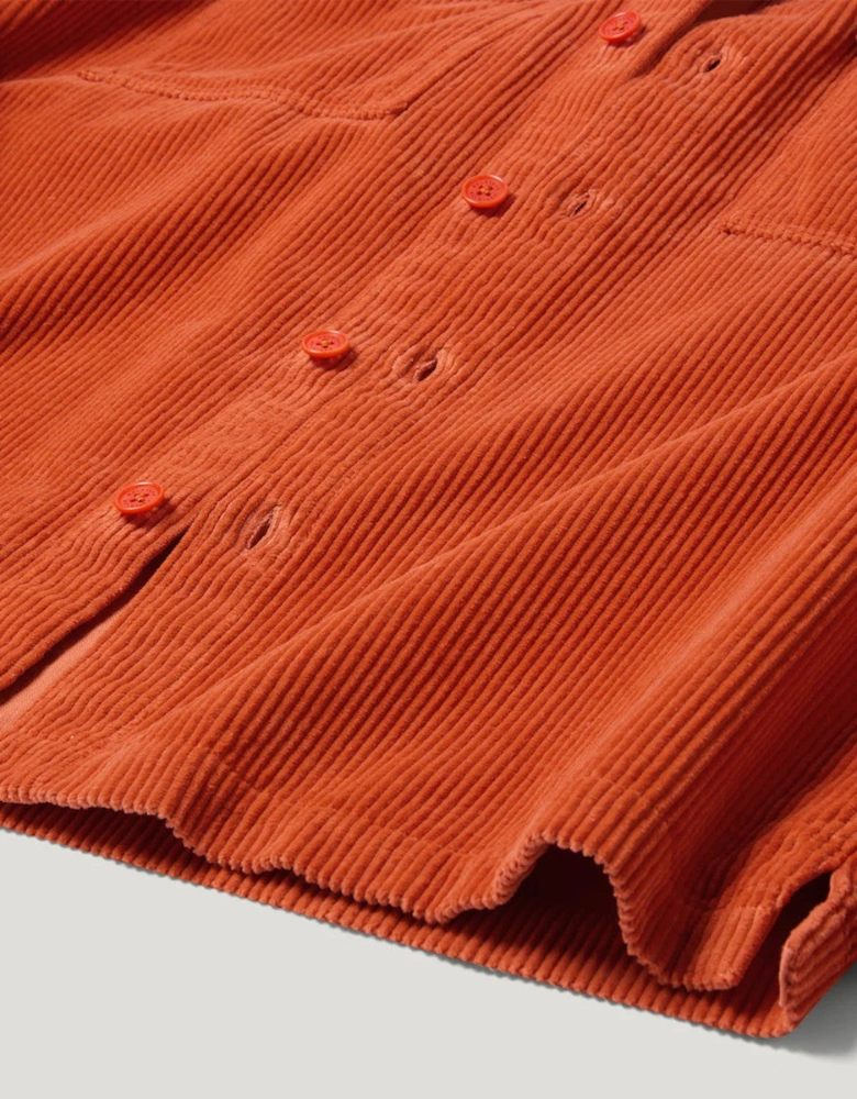 Belstaff Ravine Corduroy Shirt Burnt Orange