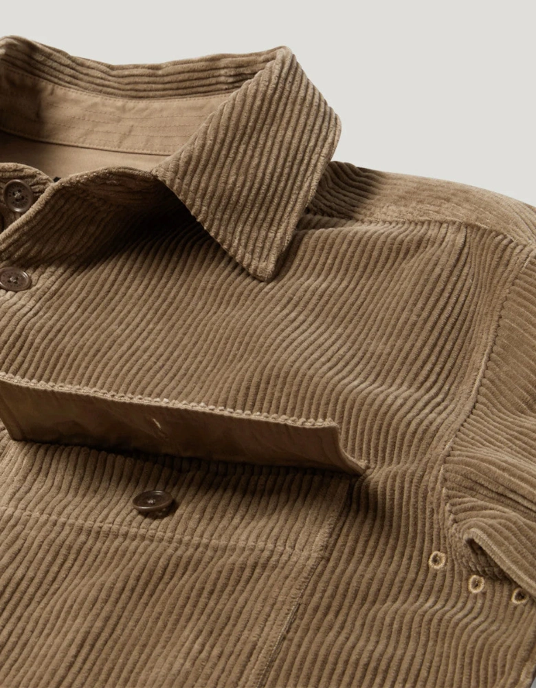 Belstaff Ravine Corduroy Shirt Dusty Taupe