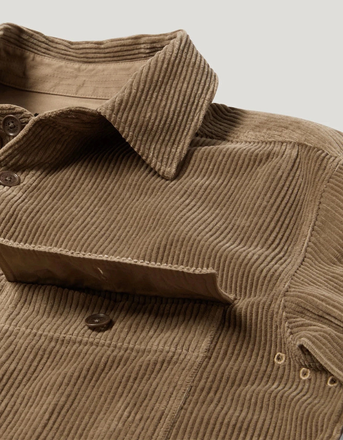 Belstaff Ravine Corduroy Shirt Dusty Taupe