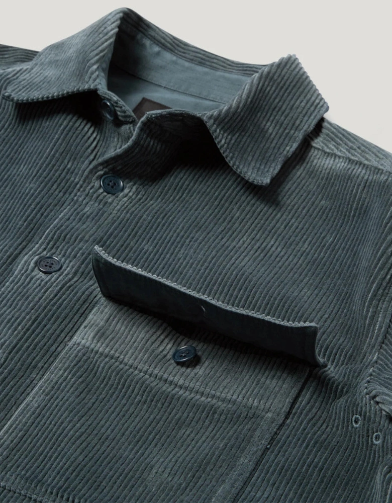Belstaff Ravine Corduroy Shirt Petrol
