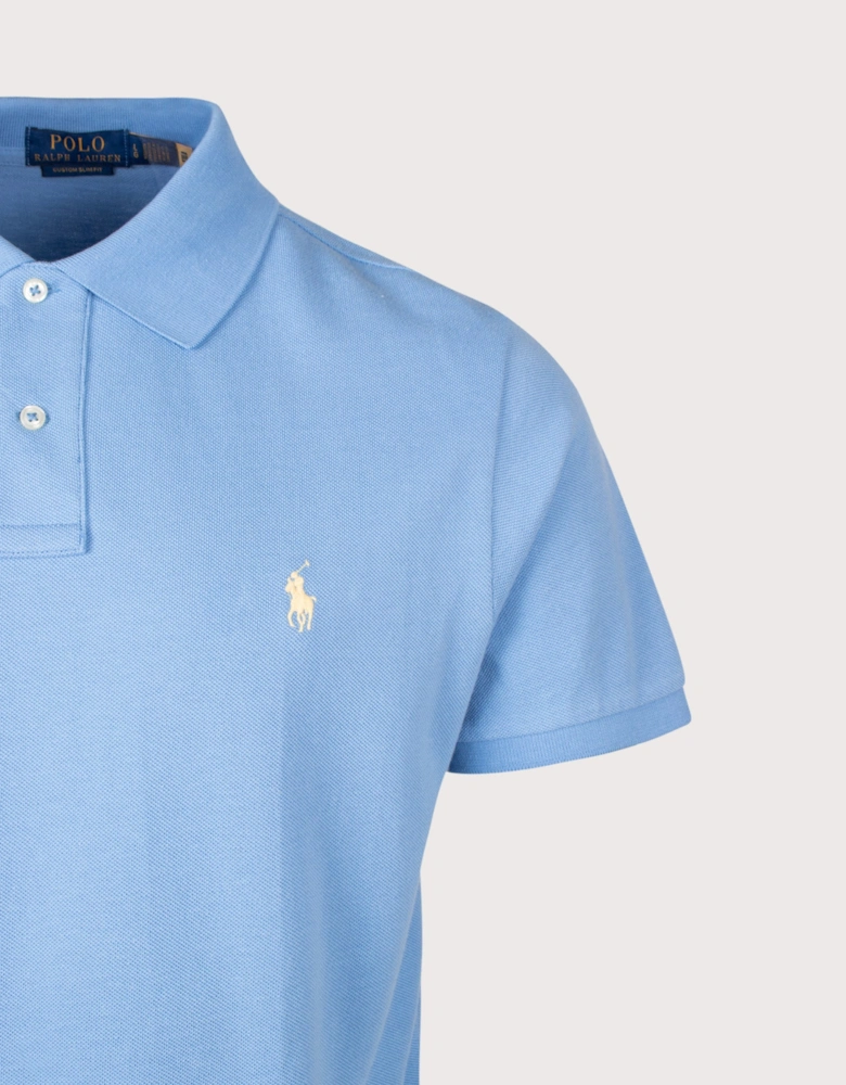 Custom Slim Fit Mesh Polo Shirt