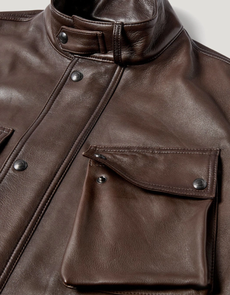 Belstaff Competitor Jacket Dark Maple Brown