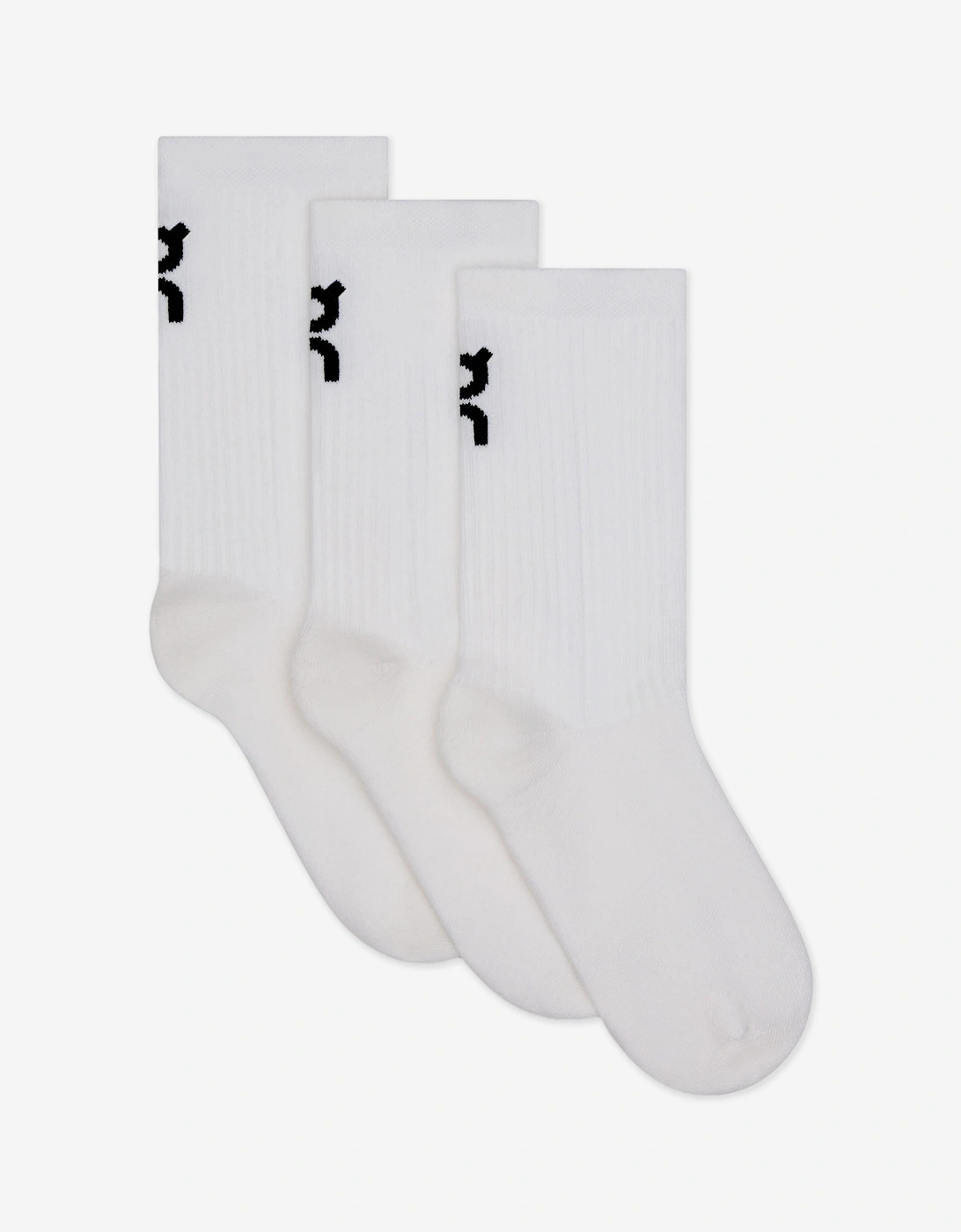On Running Kids Logo High Socks in White, 6 of 5