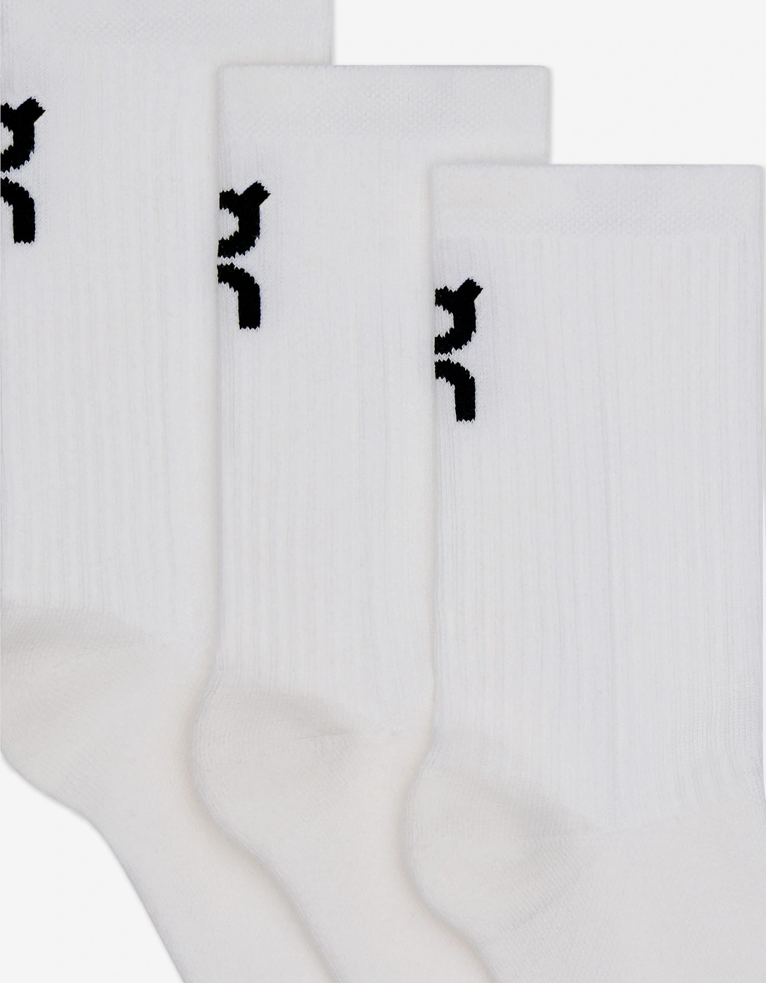 On Running Kids Logo High Socks in White