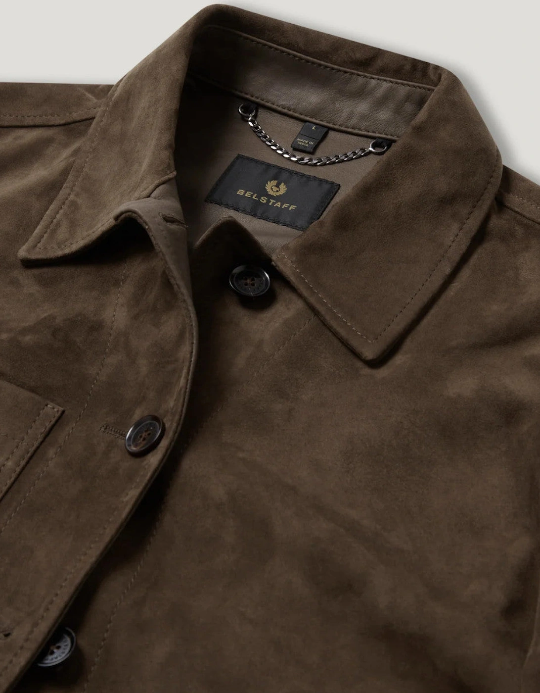 Belstaff Trail Suede Jacket Bark