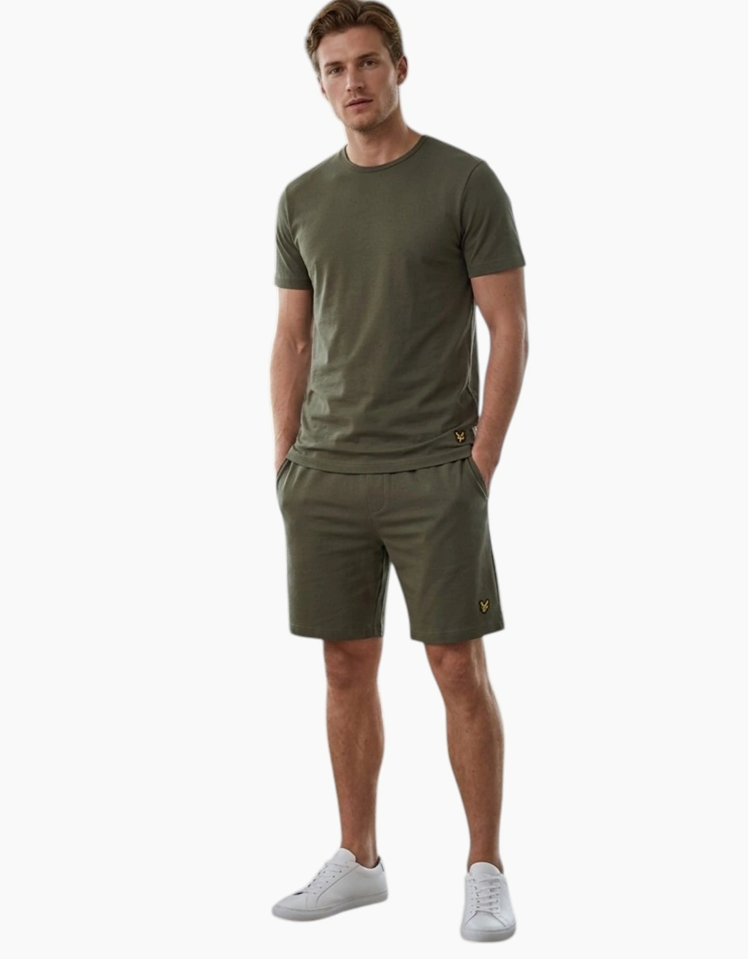 Lyle and Scott Mens Lounge Sets Shorts T-Shirt Sleepwear Half Pant Sport New Set