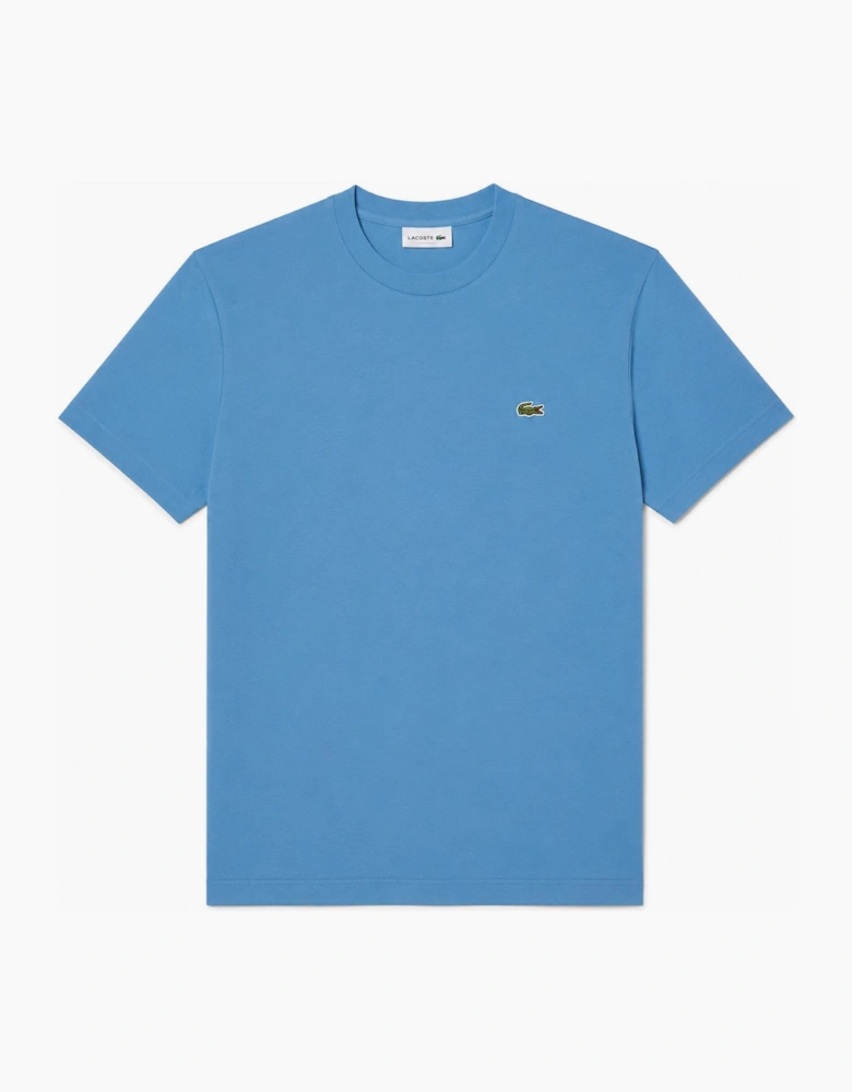 Lacoste Cotton Pima Crew Neck T-Shirt Azure Blue