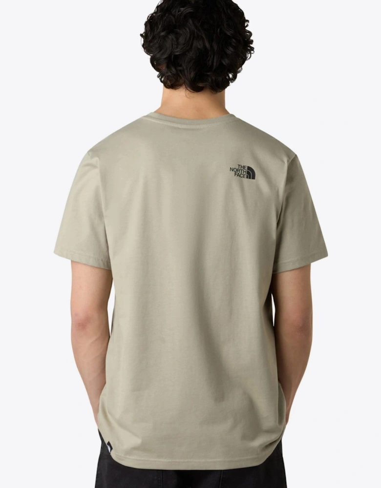 The North Face Mens Simple Dome Short Sleeve T-shirt in Clay Grey
