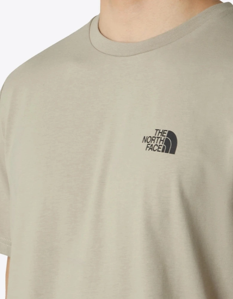 The North Face Mens Simple Dome Short Sleeve T-shirt in Clay Grey