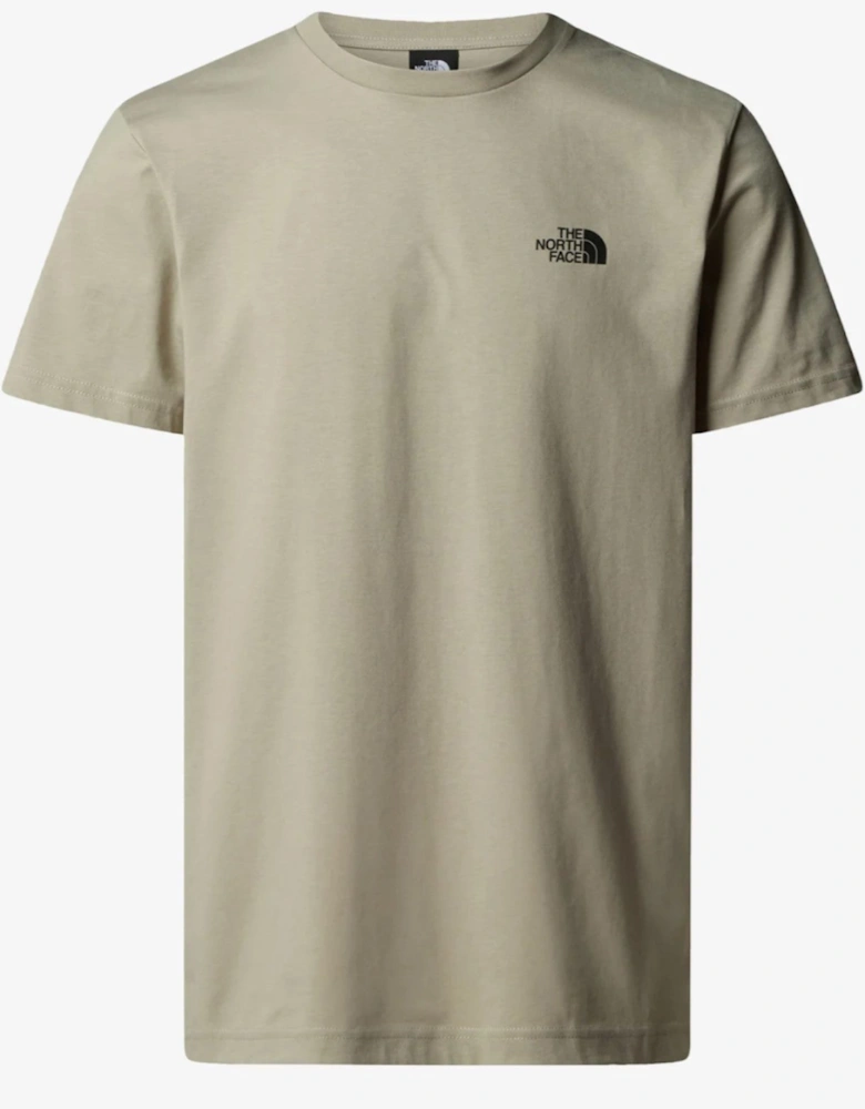 The North Face Mens Simple Dome Short Sleeve T-shirt in Clay Grey