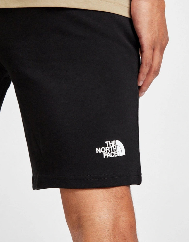 The North Face Mens Reflective Small Box Logo Shorts in Black