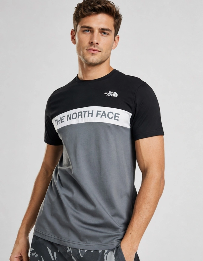 The North Face Mens Colour Block T Shirt in Black