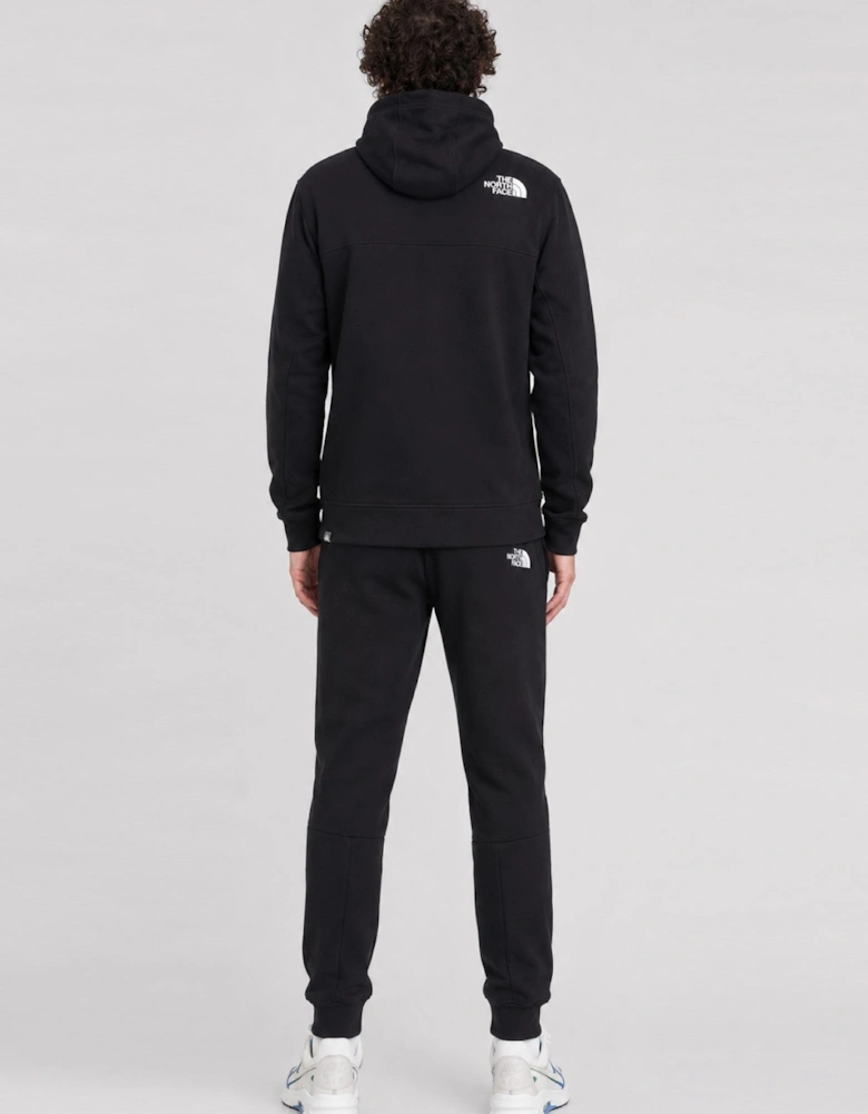 The North Face Mens Himalayan Zip Up Cut and Sew Design Tracksuit in Black
