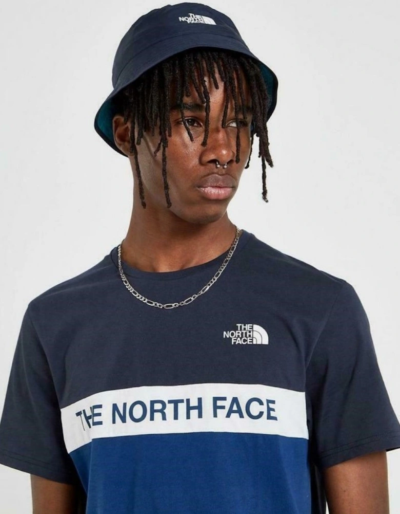 The North Face Mens Colour Block T Shirt in Navy