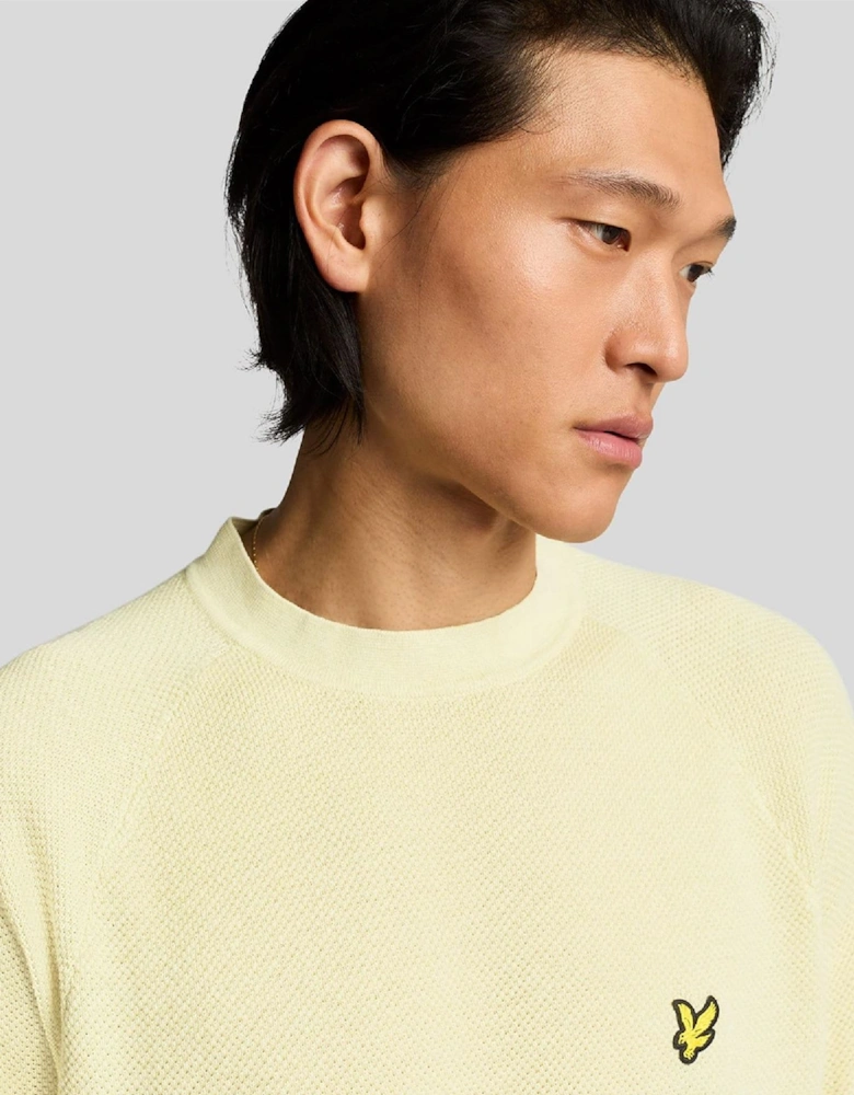 Linen Blend Knitted T-Shirt