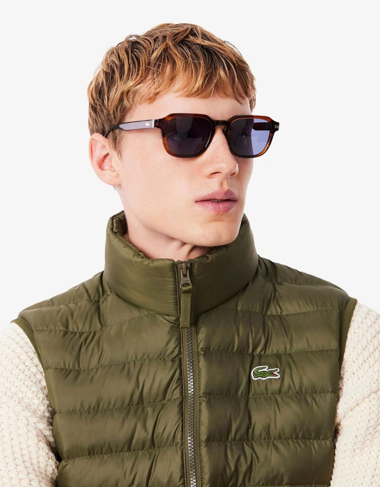 Solid Patterned Zipped Pocket Puffer Coat