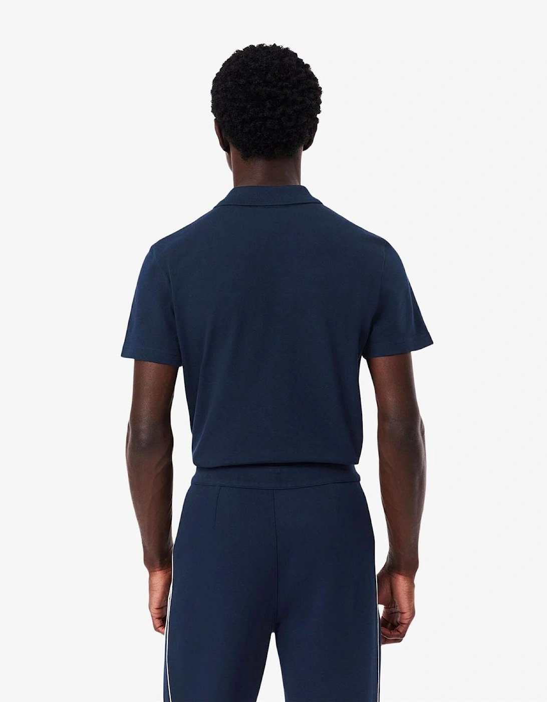 Crocodile Print Collared Neck Short Sleeve Polo Shirt