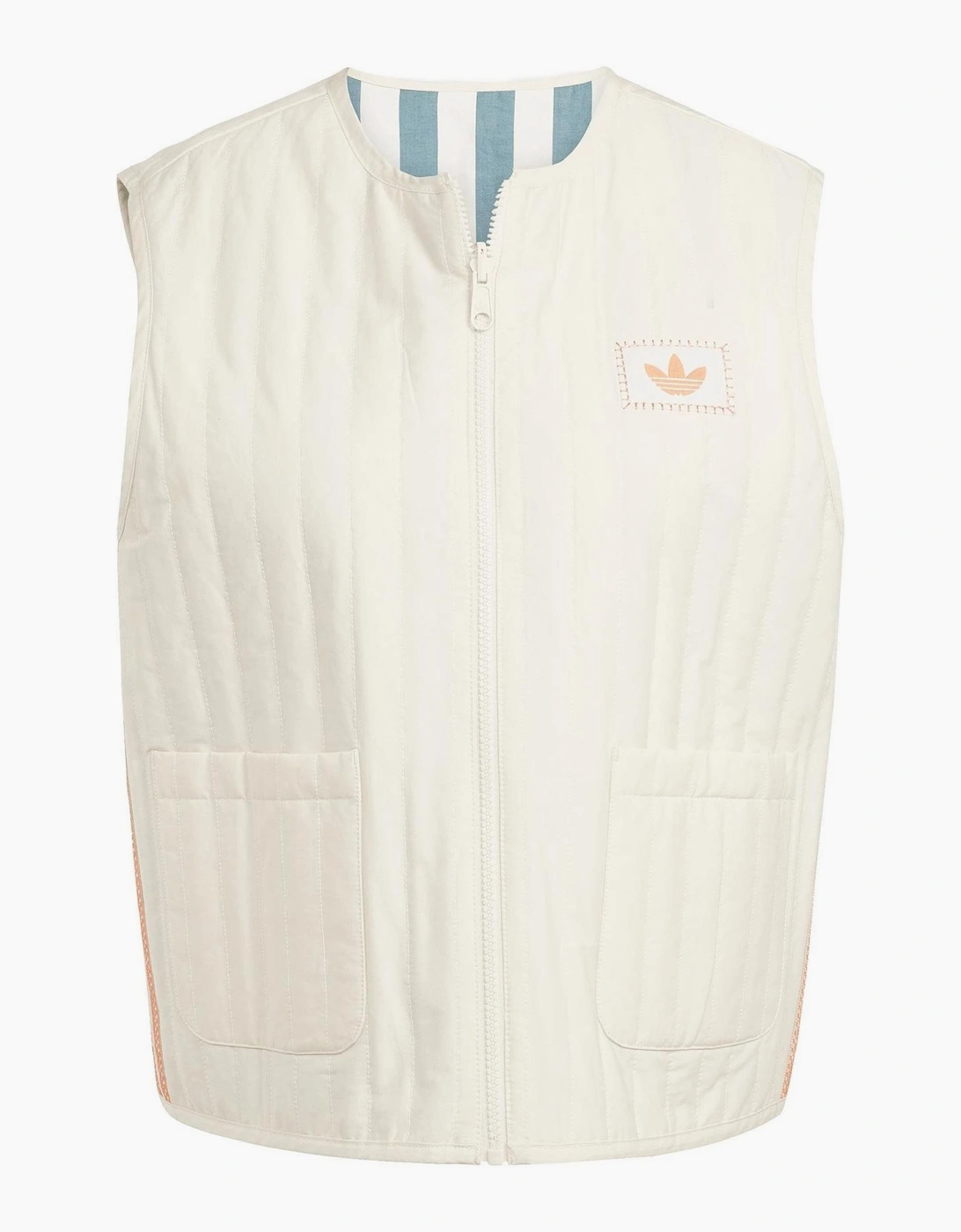Vertical Stripe Patterned Gilet Waist Coat