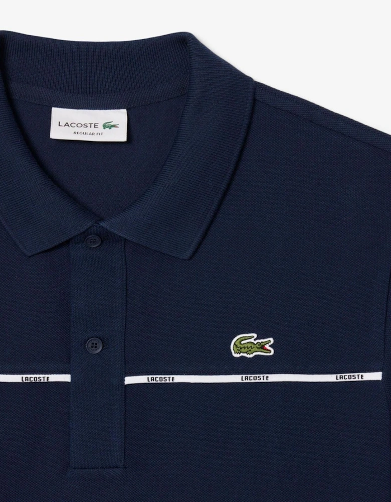 Crocodile Print Collared Neck Short Sleeve Polo Shirt