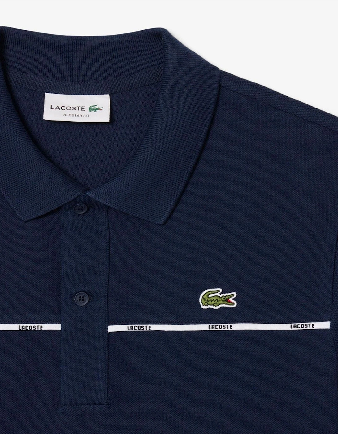 Crocodile Print Collared Neck Short Sleeve Polo Shirt