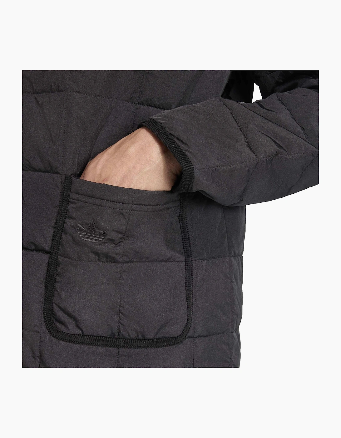 Solid Patterned Snap Button Jacket