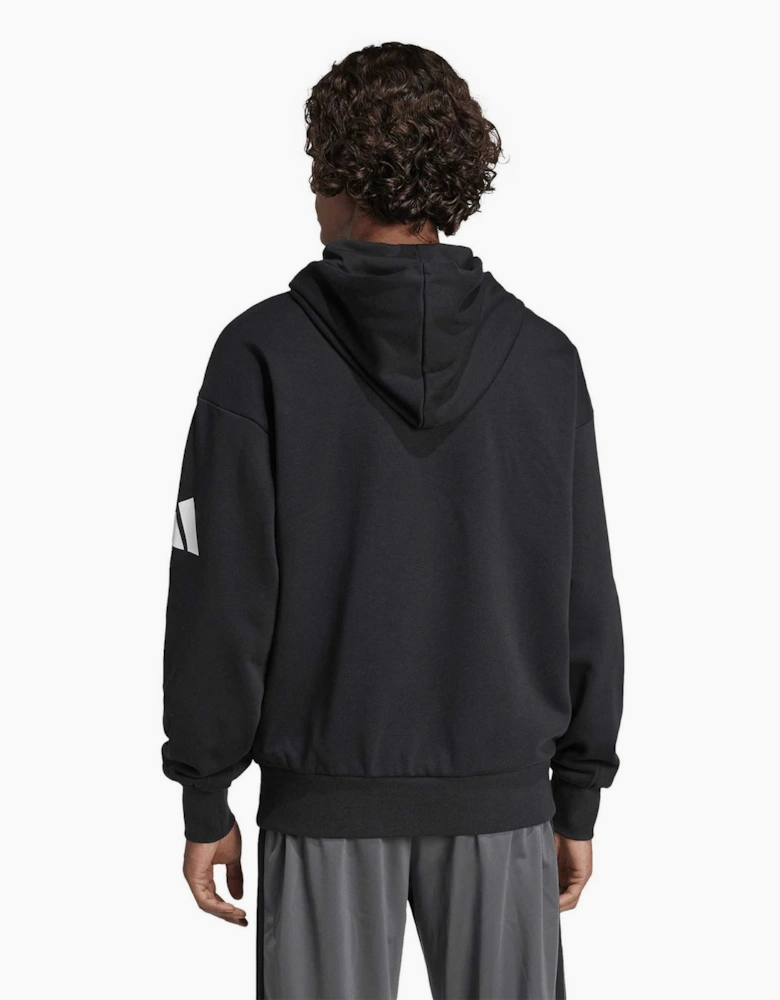 Hooded Neck Oversize Fit Sweatshirt with Kangaroo Pocket