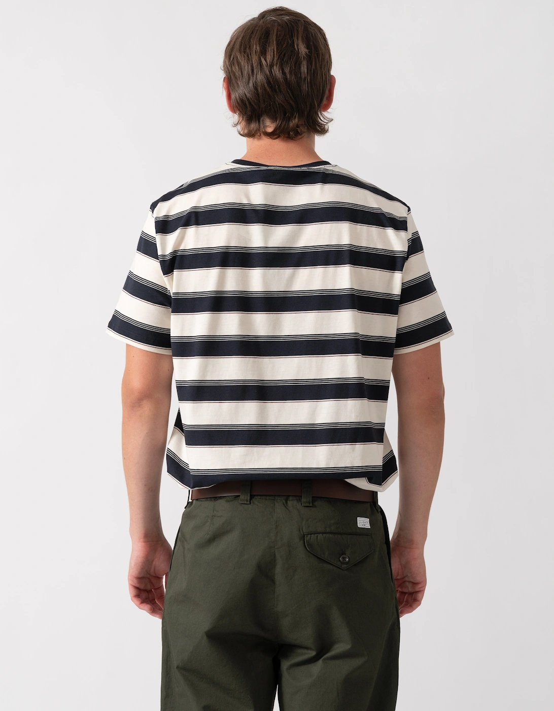 Fred Perry Mens Fine Stripe T-Shirt - Navy 608