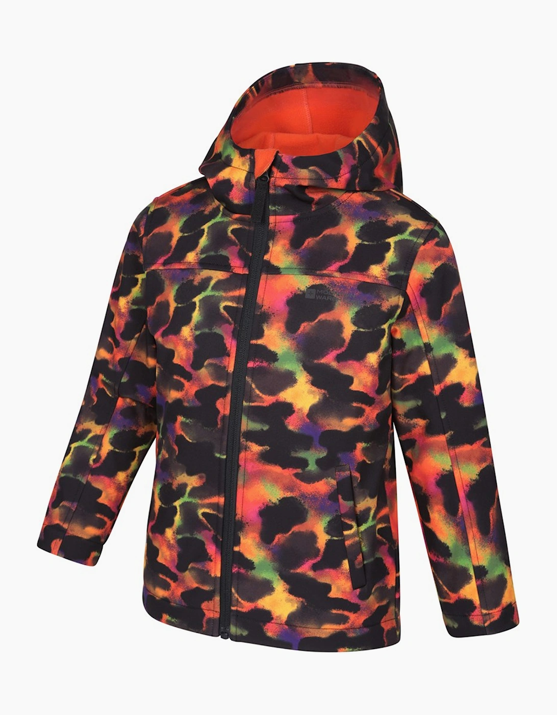 Mountain Warehouse Childrens/Kids Exodus II Animal Print Water Resistant Soft Shell Jacket