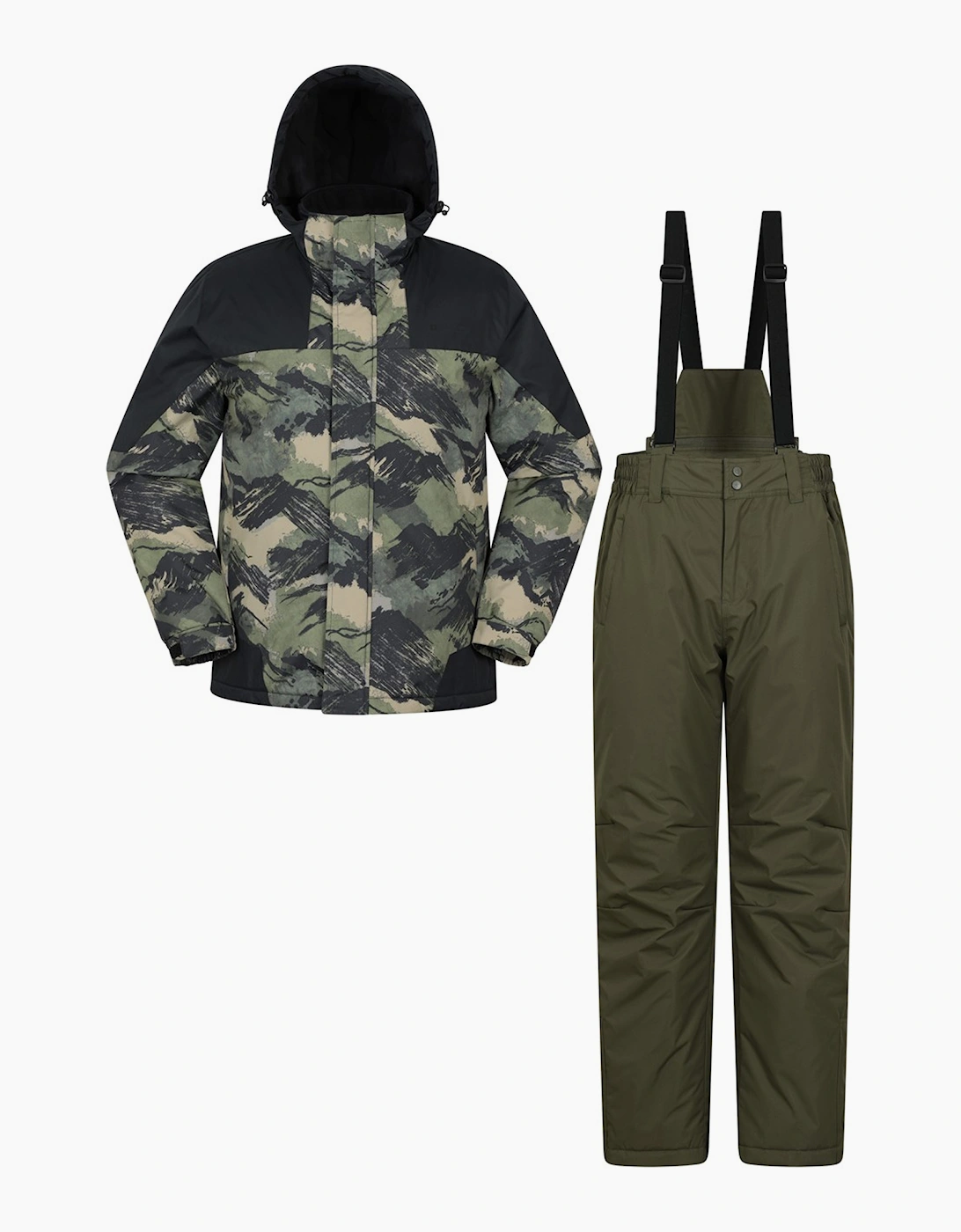Mountain Warehouse Mens Camo Ski Jacket & Trousers, 6 of 5