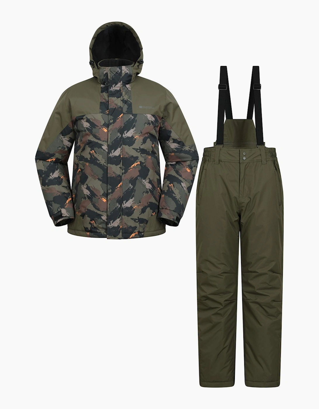 Mountain Warehouse Mens Camo Ski Jacket & Trousers, 6 of 5