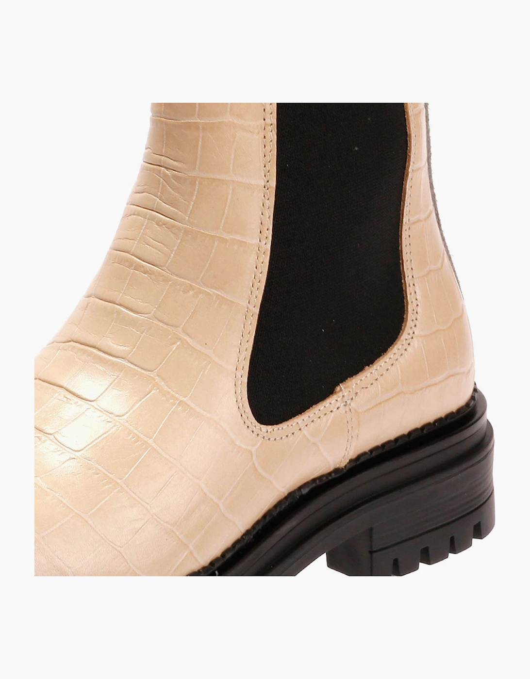 Osprey London The Huckleberry Leather Women's Cream Boots