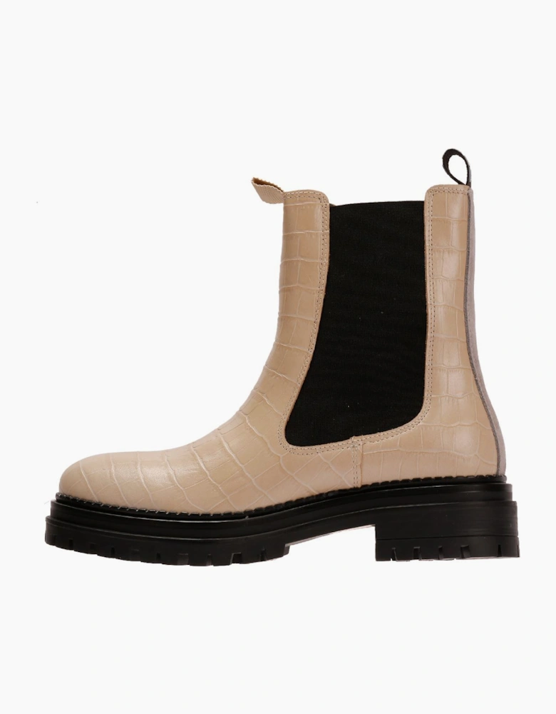 Osprey London The Huckleberry Leather Women's Cream Boots