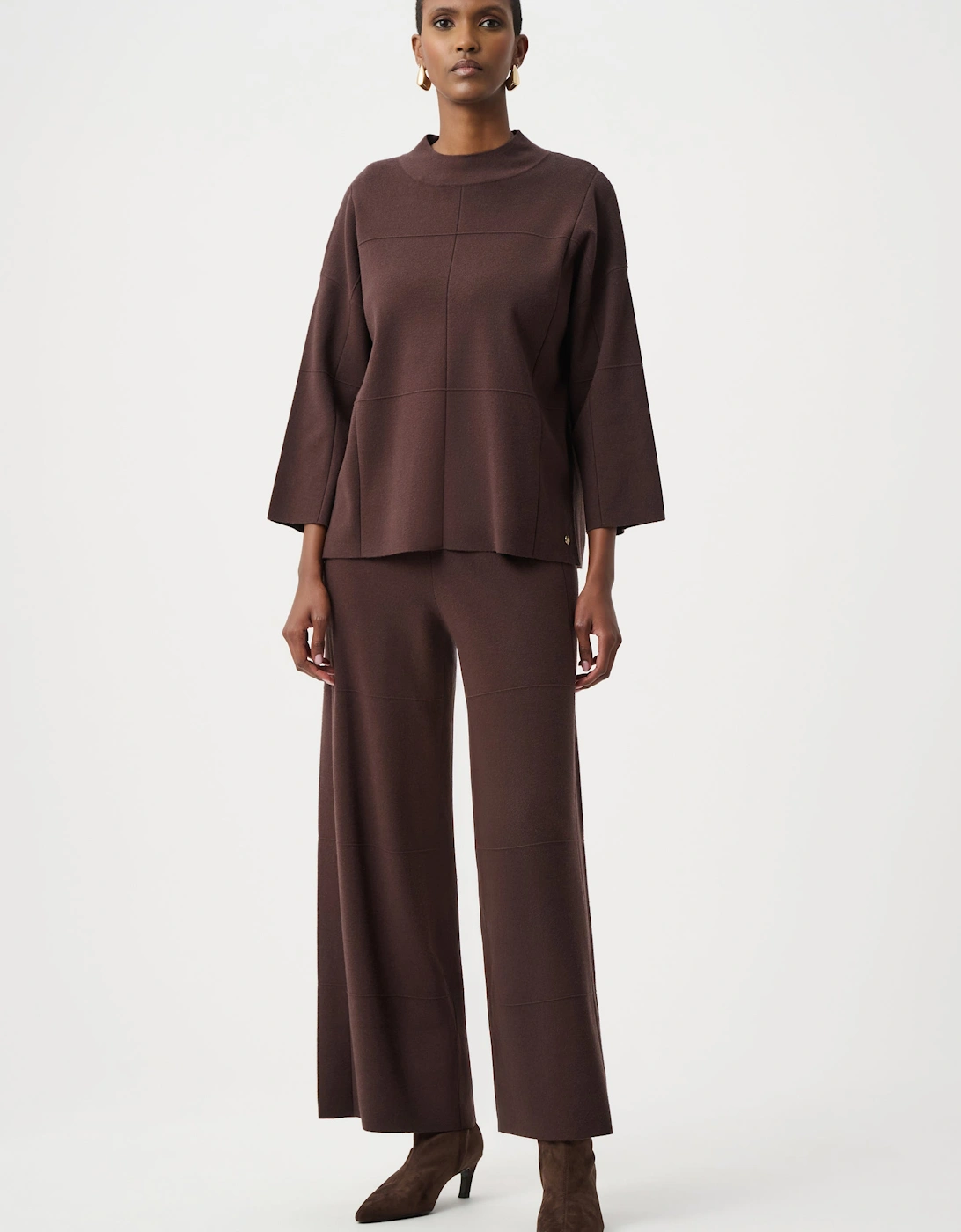 Brushed viscose culotte pants, 5 of 4