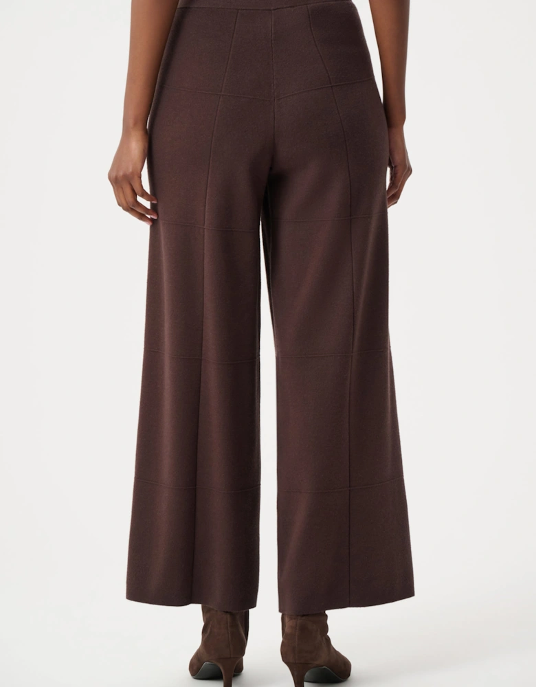 Brushed viscose culotte pants