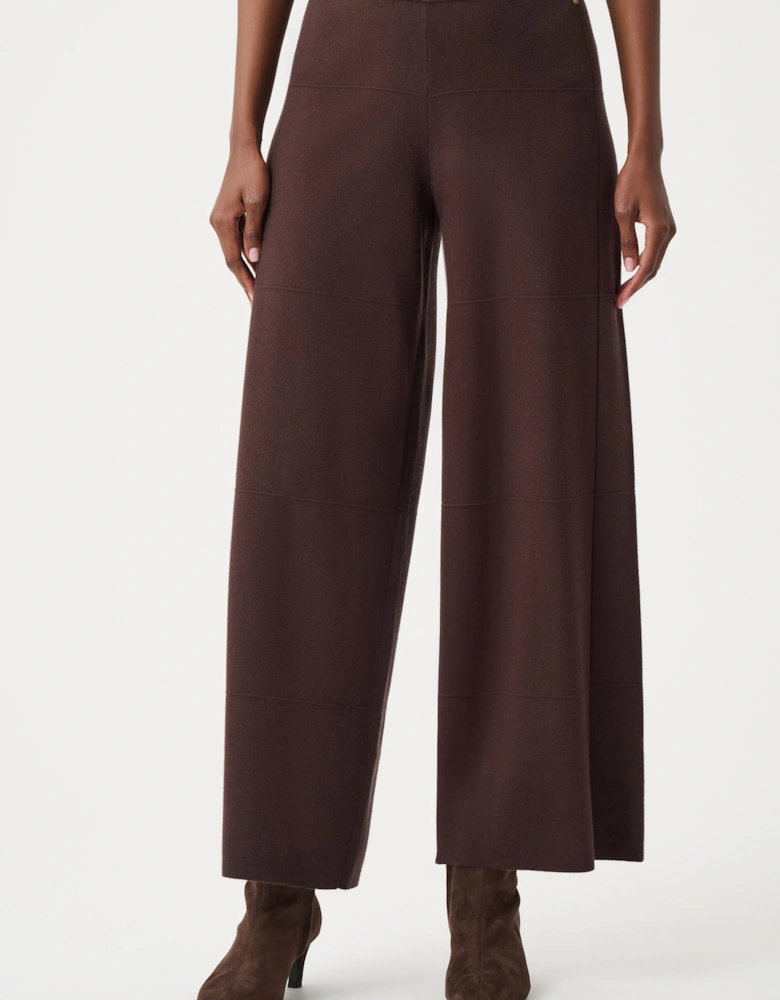 Brushed viscose culotte pants