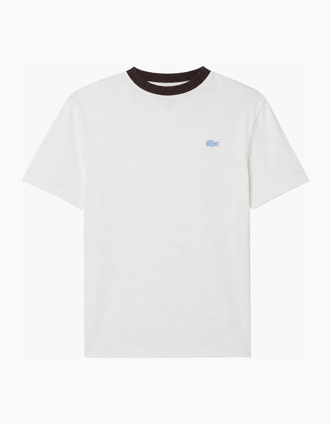 Lacoste Classic Fit Contrast Colour T-Shirt Flour, 3 of 2