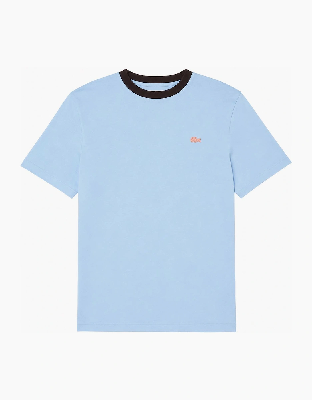 Lacoste Classic Fit Contrast Colour T-Shirt Powder Blue, 3 of 2