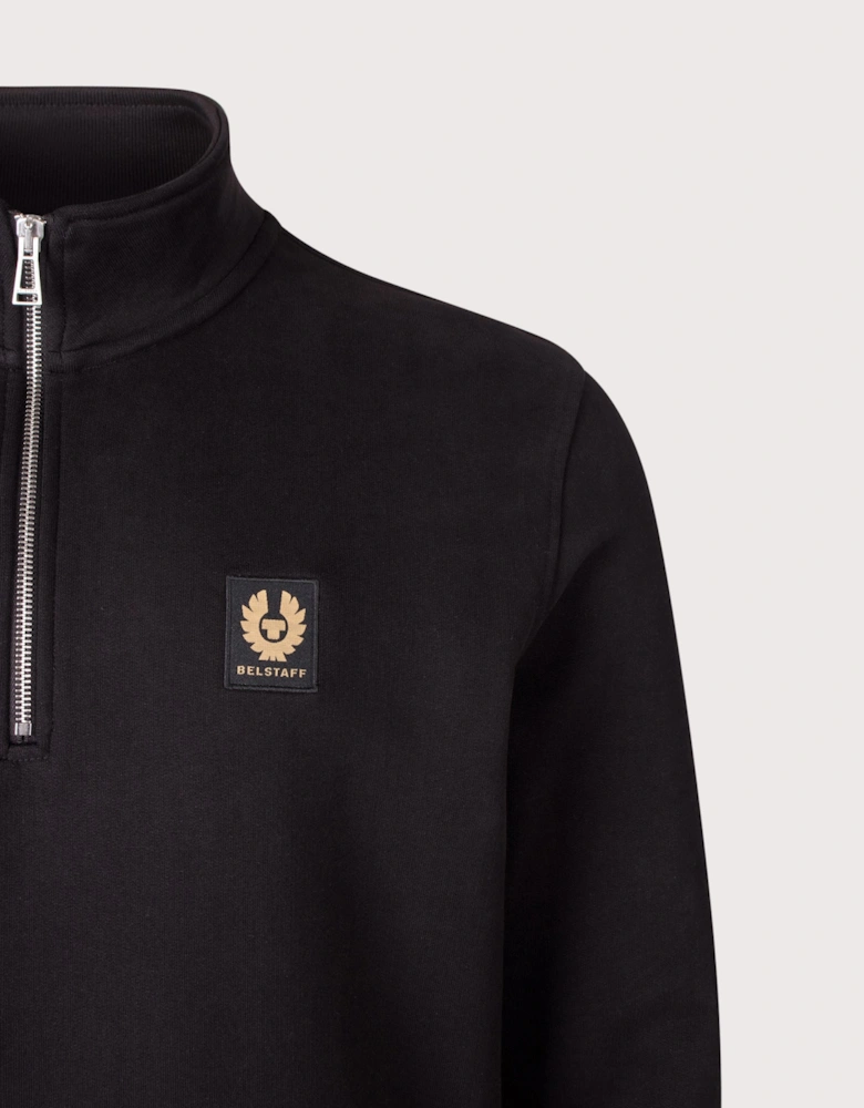 Regular Fit Belstaff Quarter Zip Sweatshirt
