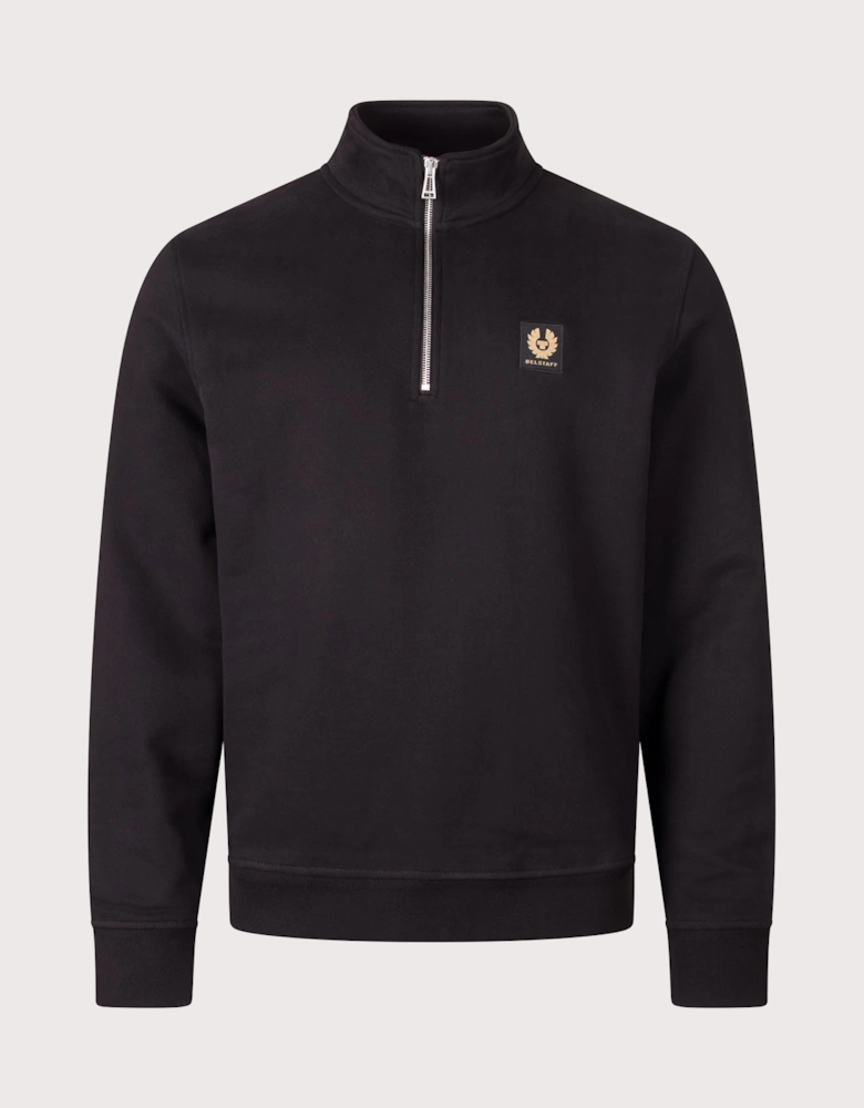 Regular Fit Belstaff Quarter Zip Sweatshirt