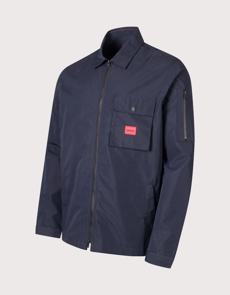 Relaxed Fit Emmond Zip Through Overshirt