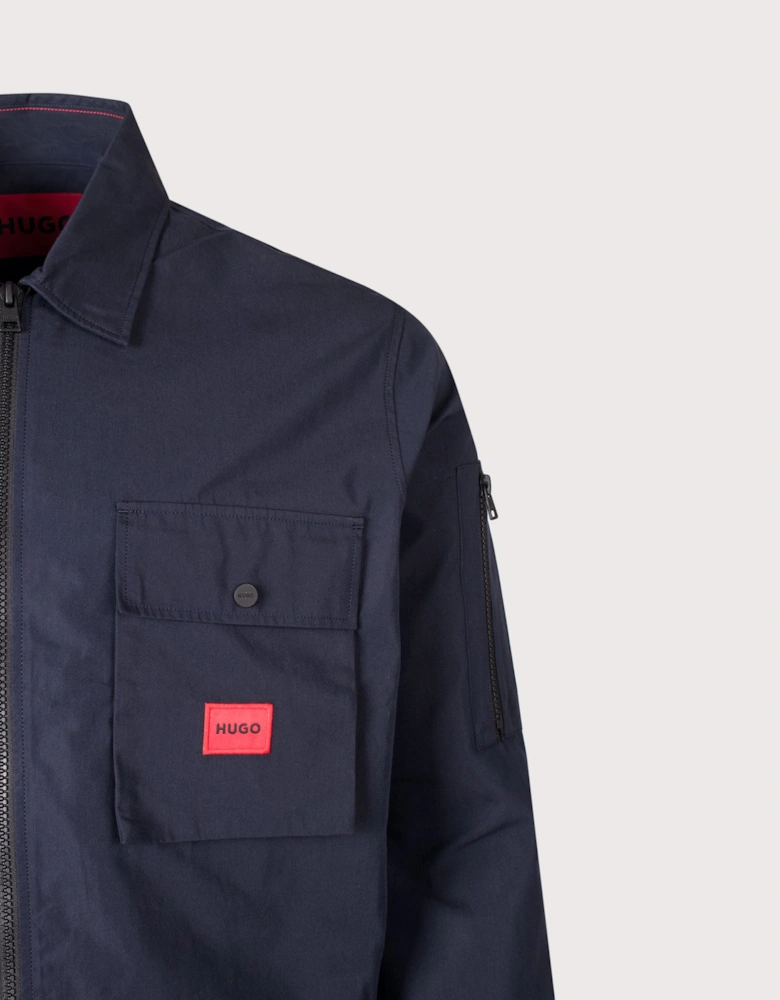 Relaxed Fit Emmond Zip Through Overshirt