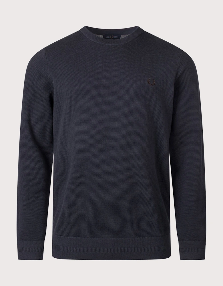 Regular Fit Piqué Stitch Jumper