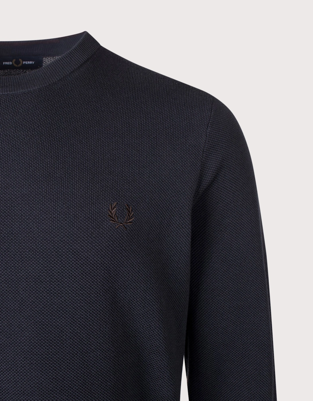 Regular Fit Piqué Stitch Jumper