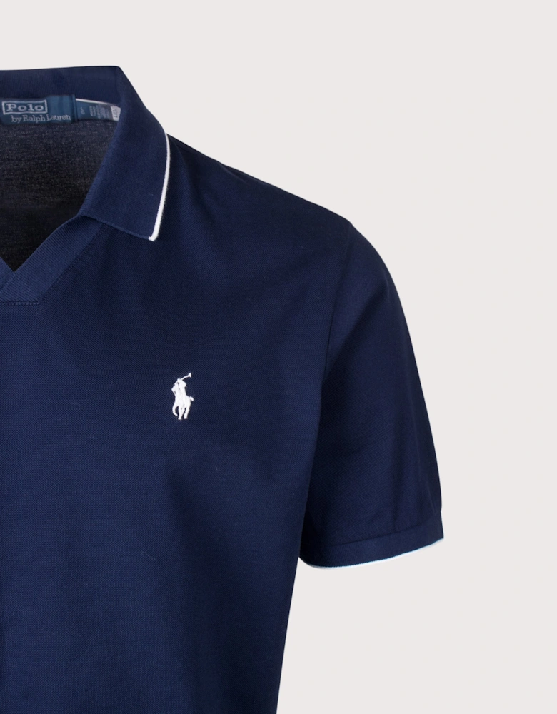 Regular Fit Jacquard Mesh Polo Shirt