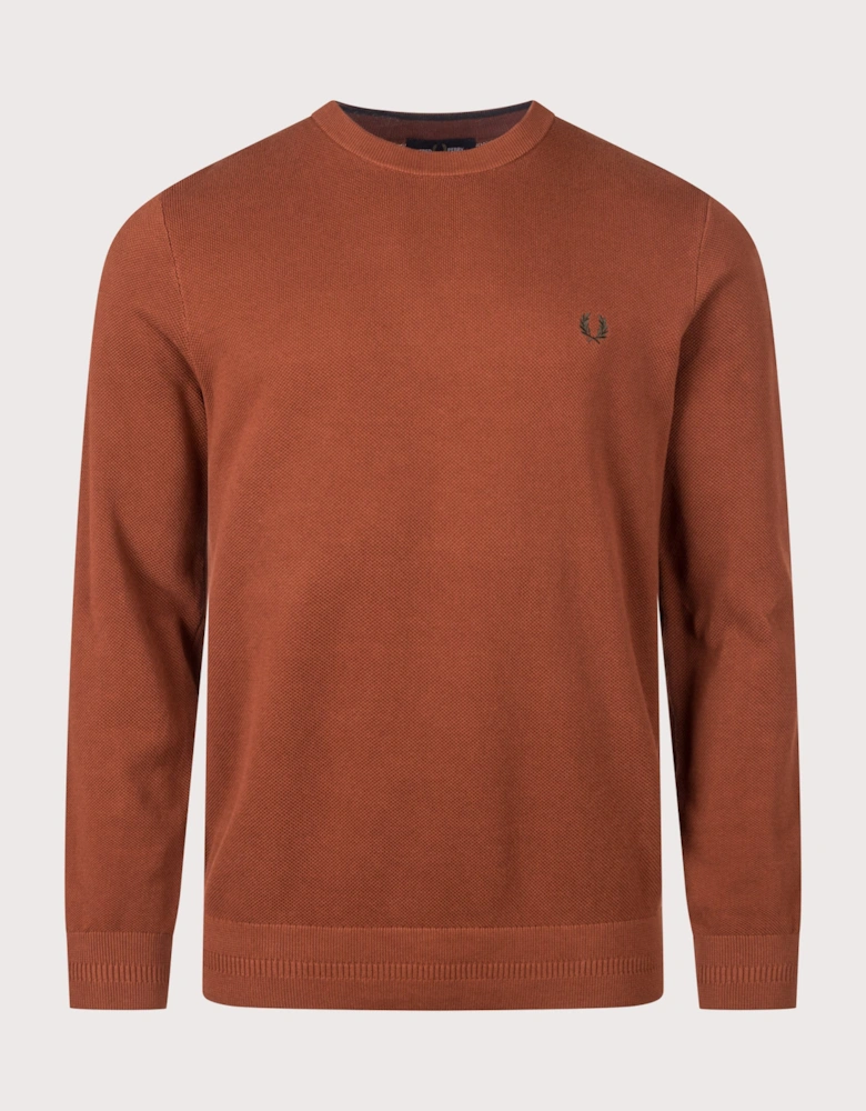Regular Fit Piqué Stitch Jumper