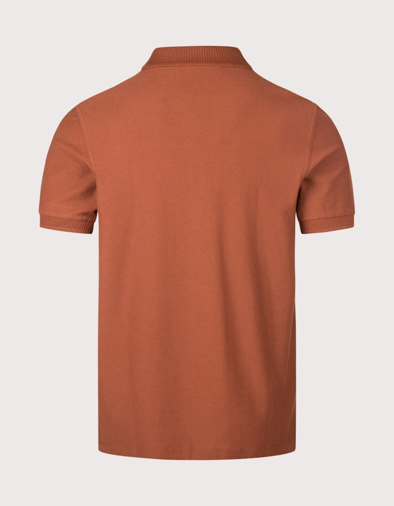 Regular Fit Crepe Piqué Polo Shirt